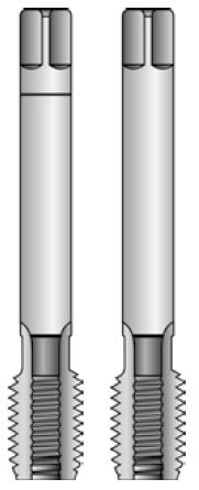 UNF 5-44 HSS sada (2ks) závitníky sadové unifikovaný jemný závit DIN2181 lícování 2B
